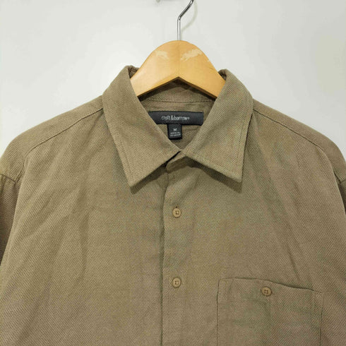 クラフトアンドバロー Croft&Barrow 00s ボックスフィット ポリエステル100 ワークシャツ メンズ import:M