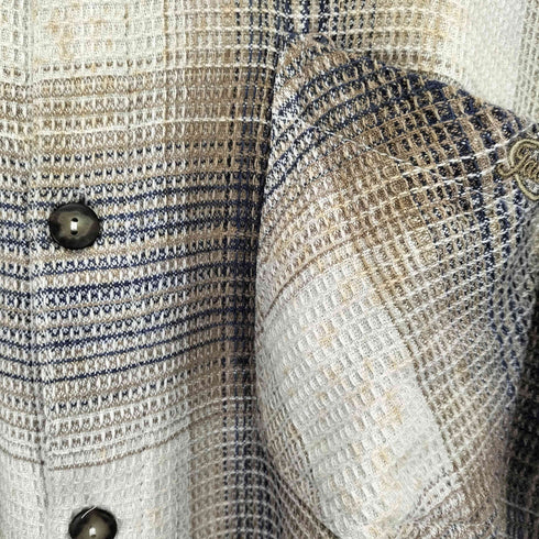JACKS ガーゼチェックシャツ メンズ import:L