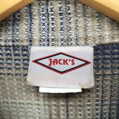 JACKS ガーゼチェックシャツ メンズ import:L