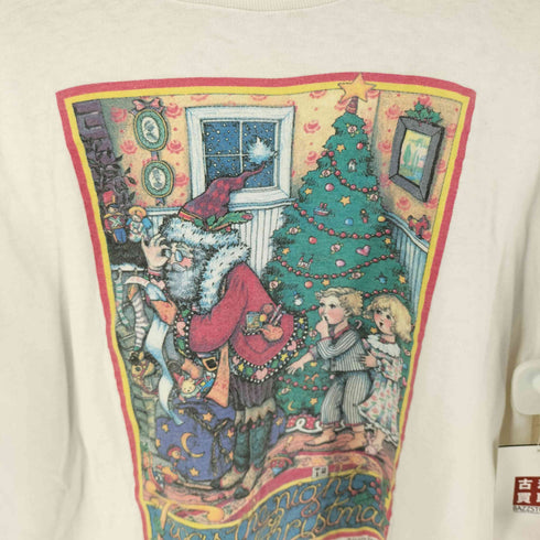 STAFFORD BLAINE 90S USA製 クリスマス アートプリント Tシャツ メンズ import:L