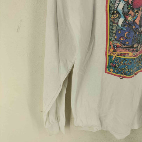 STAFFORD BLAINE 90S USA製 クリスマス アートプリント Tシャツ メンズ import:L