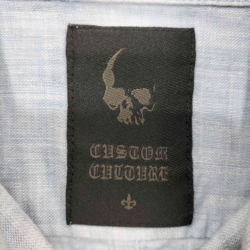 カスタムカルチャー CUSTOM CULTURE 00s リネン100 レギュラーカラー シャツ メンズ JPN:1