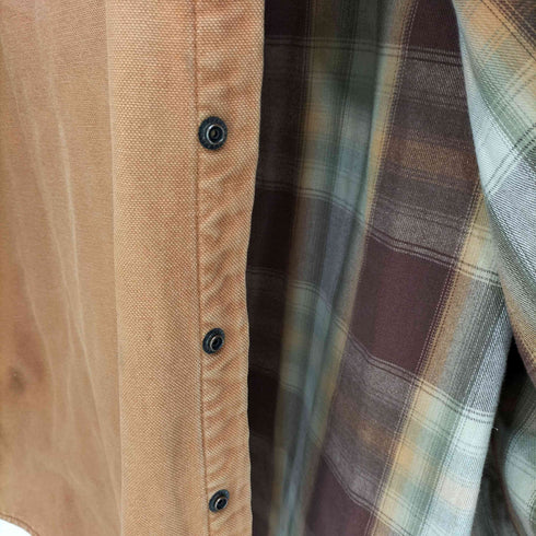 エルエルビーン L.L.Bean 90s 裏地チェック ダック ワークジャケット メンズ XXL-TALL