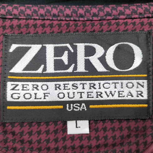 ZERO RESTRICTION GOLF 千鳥格子 ボックスフィット プルオーバー ジャケット メンズ import:L