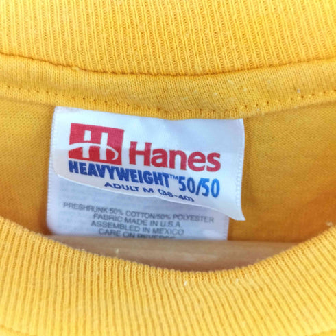 ヘインズ Hanes 90S USA製 TRACK CLUB ロゴプリントTシャツ メンズ M