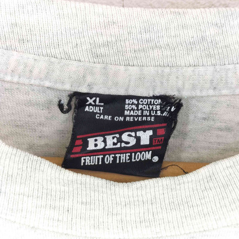 フルーツオブザルーム FRUIT OF THE LOOM 90S USA製 カレッジロゴプリントTシャツ メンズ XL