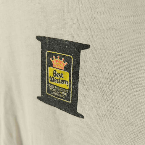 ベネズエラ製 シングルステッチ ホテルチェーンプリントTシャツ メンズ