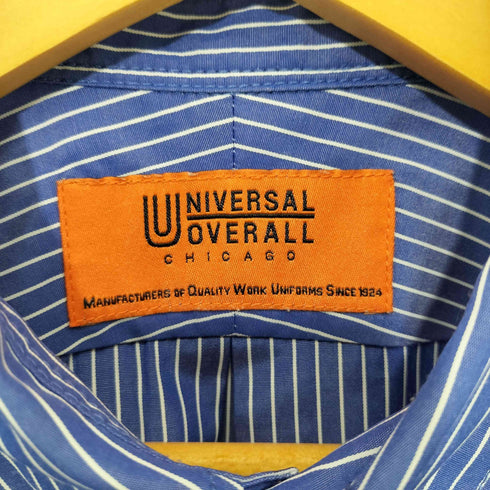 ユニバーサルオーバーオール UNIVERSAL OVERALL ストライプ ボタンダウン シャツ メンズ JPN:M