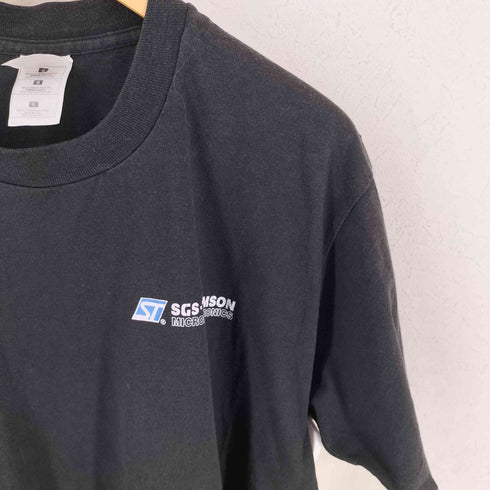フルーツオブザルーム FRUIT OF THE LOOM 90S USA製 胸ワンポイント 企業ロゴTシャツ メンズ L