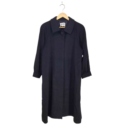 ビルブラス BILL BLASS pure cashmere カシミヤ100比翼ステンカラーコート レディース 9A3