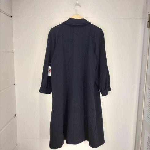 ビルブラス BILL BLASS pure cashmere カシミヤ100比翼ステンカラーコート レディース 9A3