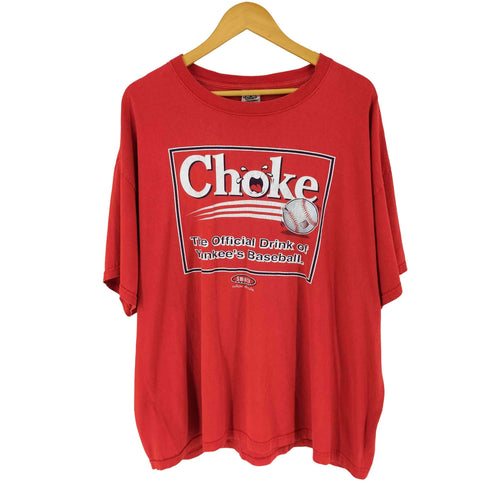 デルタ DELTA 90S 00S Choke ベースボール 煽り文句 プリント Tシャツ メンズ 2XL