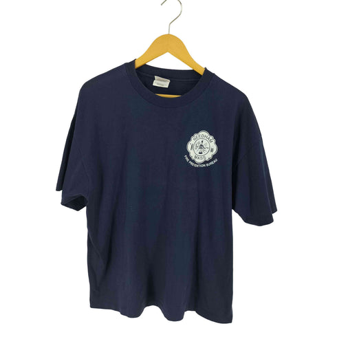 ヘインズ Hanes 火災予防局 PHOTO UNIT プリントTシャツ メンズ XL