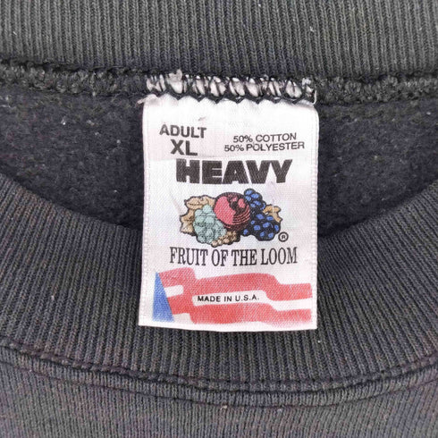 フルーツオブザルーム FRUIT OF THE LOOM 90S USA製 企業プリントスウェット メンズ XL