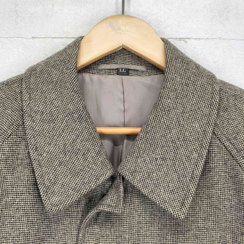 WIND ARMOR pure cashmere カシミヤ100比翼ステンカラーハーフコート メンズ LL