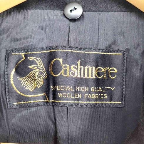 pure cashmere カシミヤ100比翼ステンカラーコート レディース 11AR