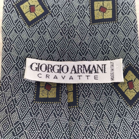 ジョルジオアルマーニ Giorgio Armani CRAVATTE 総柄シルクネクタイ メンズ