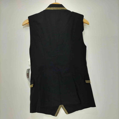 ロベルトカヴァリ roberto cavalli ピークドラペル ダブルブレスト ベスト レディース 40