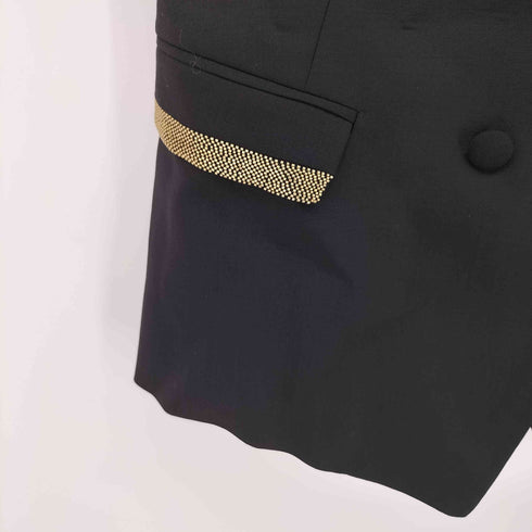 ロベルトカヴァリ roberto cavalli ピークドラペル ダブルブレスト ベスト レディース 40