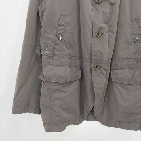 ヘンリーコットンズ Henry Cottons 比翼ジップ チンスト マルチポケット ワーク ジャケット 裏地チェック メンズ EUR:46