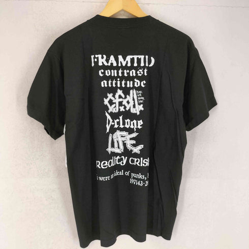 両面プリントバンドTシャツ メンズ L