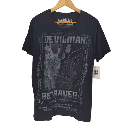FUUDOBRAIN フロントプリントクルーネックTシャツ メンズ XL