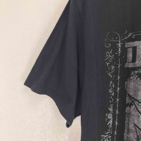FUUDOBRAIN フロントプリントクルーネックTシャツ メンズ XL