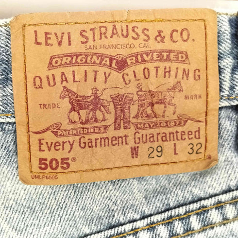 リーバイス Levis 00S 00年 カナダ製 505 REGULAR FIT STRAIGHT LEG ジップフライデニム メンズ W29/L32