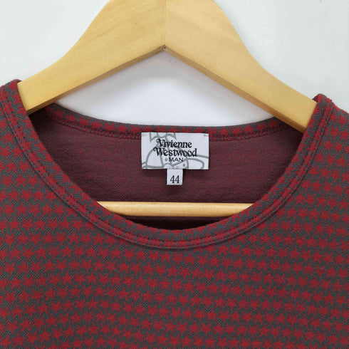 ヴィヴィアンウエストウッドマン Vivienne Westwood MAN オーブ刺繍 星 総柄 アシンメトリーカットソー レディース 44