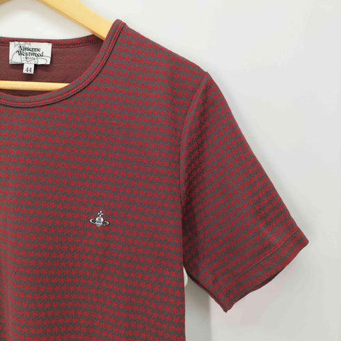 ヴィヴィアンウエストウッドマン Vivienne Westwood MAN オーブ刺繍 星 総柄 アシンメトリーカットソー レディース 44