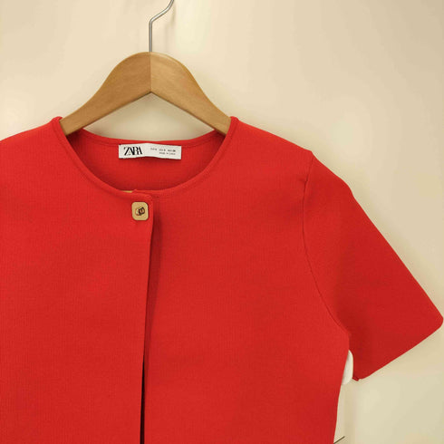 ザラ ZARA クロップドニットカーディガン レディース import:S