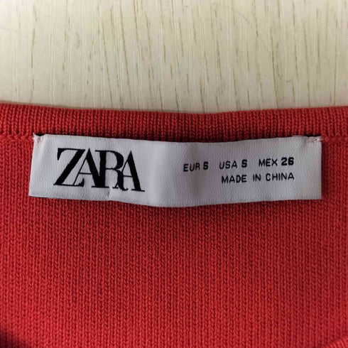 ザラ ZARA クロップドニットカーディガン レディース import:S