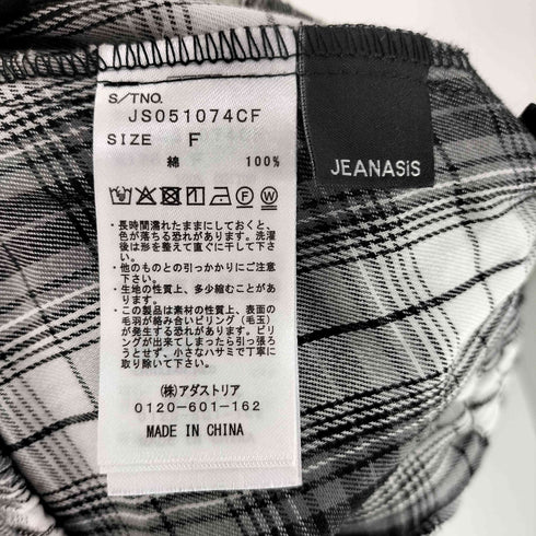 ジーナシス JEANASIS チェック フレアスカート レディース FREE