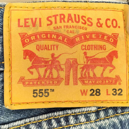 リーバイス Levis 555 Relaxed Straight Jeans ストレートデニム メンズ W28/32