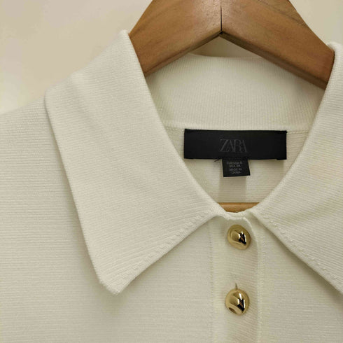 ザラ ZARA ペプラムニットベスト レディース import:S