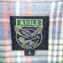 エーグル AIGLE チェック ボタンダウン ネルシャツ メンズ L