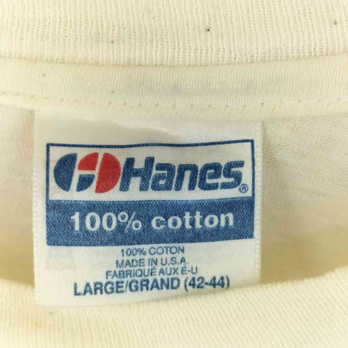 ヘインズ Hanes 90S USA製 プリント Tシャツ メンズ L