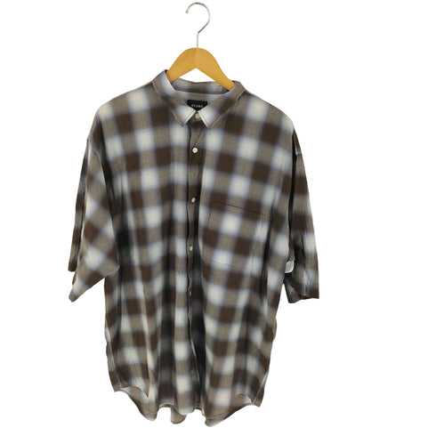 ビームス BEAMS オンブレチェック イージーショートスリーブシャツ メンズ XL