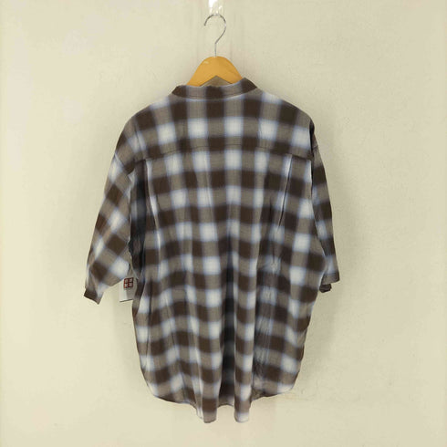 ビームス BEAMS オンブレチェック イージーショートスリーブシャツ メンズ XL