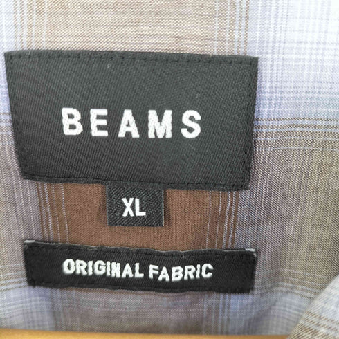 ビームス BEAMS オンブレチェック イージーショートスリーブシャツ メンズ XL