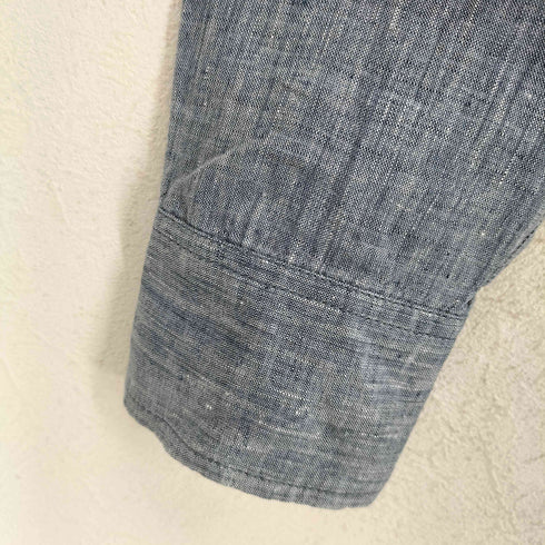ニーキューイチニーキューゴーオム 291295=HOMME リネン100 1ポケットシャツ メンズ 2