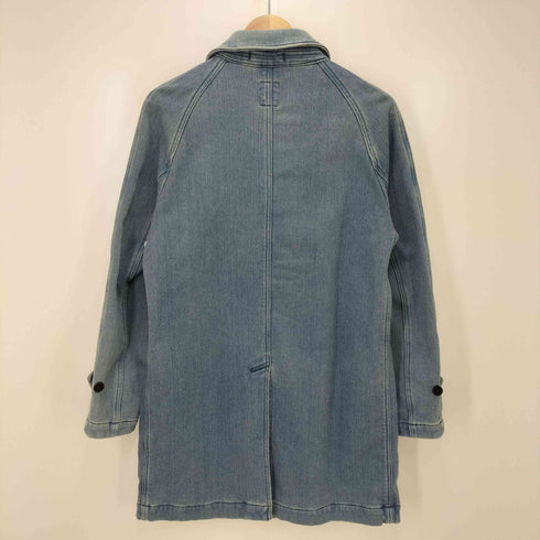 エフオービーファクトリー FOB FACTORY 比翼 デニム ステンカラー コート 裏地フリース メンズ JPN:1