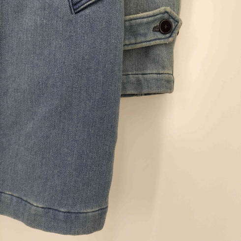 エフオービーファクトリー FOB FACTORY 比翼 デニム ステンカラー コート 裏地フリース メンズ JPN:1