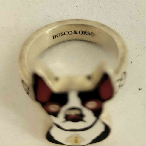 グッチ GUCCI BOSCO & ORSO ドッグ リング メンズ 16