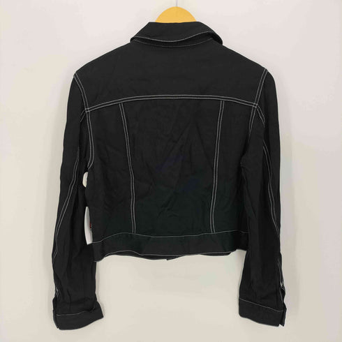 シーバイクロエ SEE BY CHLOE ステッチデザイン クロップドジャケット レディース FR:38