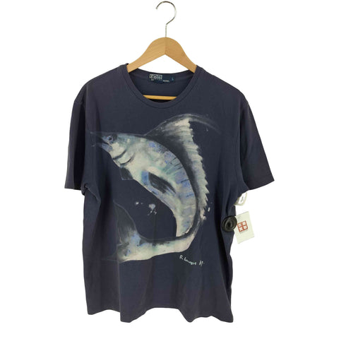 ポロバイラルフローレン Polo by RALPH LAUREN 90S カジキ プリントTシャツ メンズ L