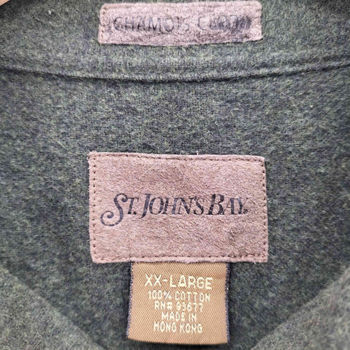 セントジョンズベイ STJOHNS BAY 90~00s CHAMOIS CLOTH シャモアクロス シャツ メンズ XX-LARGE