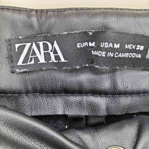ザラ ZARA レザー タイト パンツ レディース JPN:M