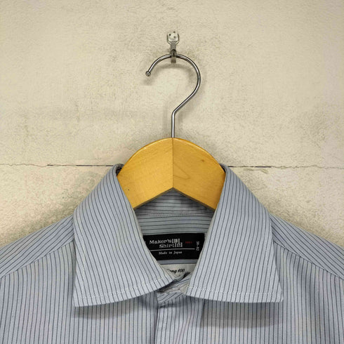 メーカーズシャツカマクラ Makers Shirt 鎌倉 ストライプコットンシャツ メンズ 15-32 1/2