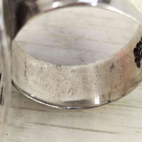 BOWL FLOWER 925刻印 デザイン リング メンズ 16号